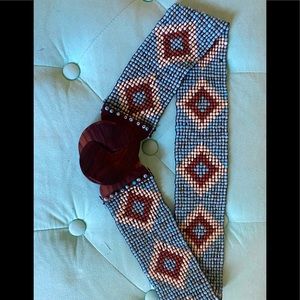 Handmade beaded belt